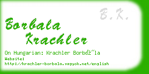 borbala krachler business card